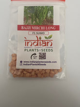 Load image into Gallery viewer, IPS059 -BAJJI MIRCHI LONG-F1 SUMO- 20+ seeds
