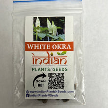 Load image into Gallery viewer, IPS088- White Okra -20 Plus Seeds