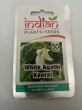 Load image into Gallery viewer, IPS101 - Agathi - SESBANIA GRANDIFLORA - WHITE-25 Plus Seeds