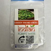 Load image into Gallery viewer, IPS092- Green Short Okra -20 Plus Seeds