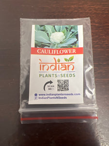 IPS098- CAULIFLOWER- 50 plus seeds - INDIAN Verity