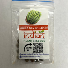 Load image into Gallery viewer, IPS087- Okra Seven Lines -20 Plus Seeds
