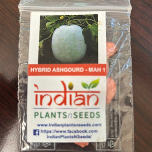 IPS001 - Ash Gourd -Hybrid-MAH 1- 10 Seeds