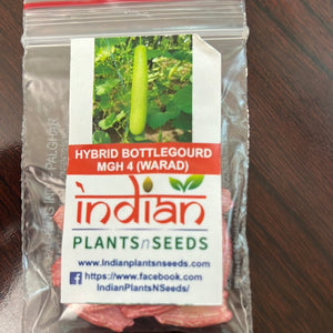 IPS008 - Bottle Gourd Long - Sorakaya Seeds -Hybrid-MGH 4(WARAD)- 10+ seeds