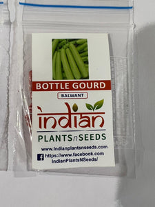 IPS045 - Short Bottle Gourd - Hybrid Balwant -  Seeds - 10 seeds